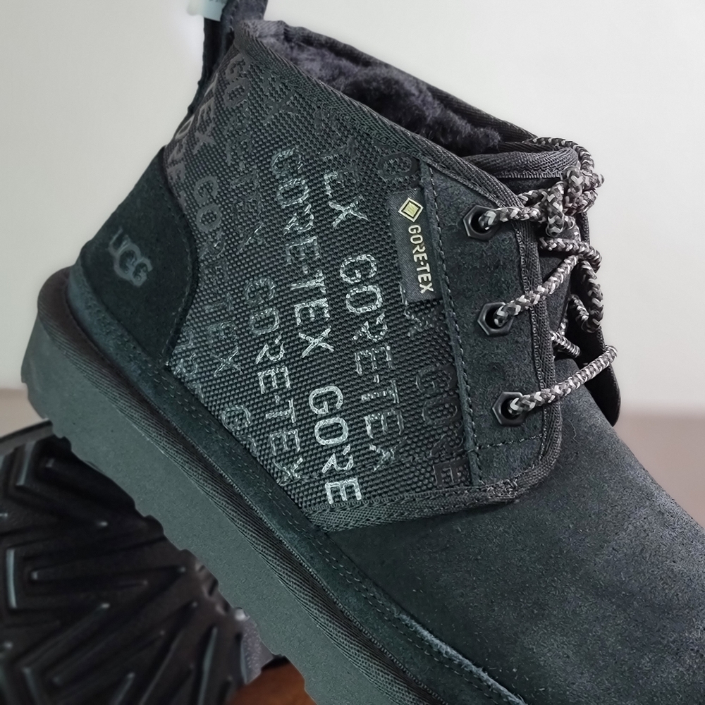 UGG Black Waterproof GORE-TEX Ankle Boots - Picture 3 of 14